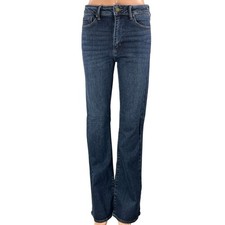 JBD Just Black Denim Women's Blue Dark Wash Bootcut Flared Denim Jeans Size 28 picture
