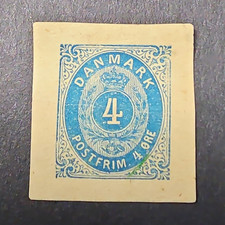 Denmark 4 Øre Blue 