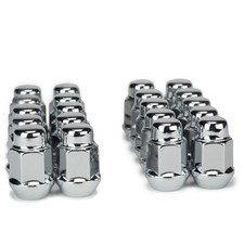 20 New Chrome Acorn Lug Nuts 10x RH Right & 10x LH Left Mopar picture