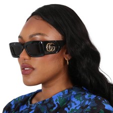 Gucci Gray Rectangular Ladies Sunglasses GG0811S 001 53 GG0811S 001 53 picture