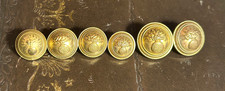 Lot Of 6 Assorted 19th Century French Army Grenadier Military Coat Buttons picture