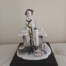VINTAGE LINO ZAMPIVA ITALY HANDCRAFTED ART POTTERY DOCTOR  FIGURINE picture