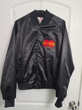 Vintage 90s Davey Allison Texaco Havoline racing Nascar Nylon jacket Large picture