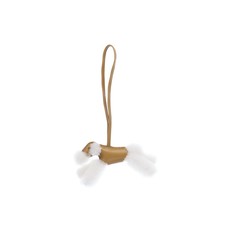 Hermès Rodeo Poodle Bag Charm Sesame/White Lambskin Wool (Gold) picture