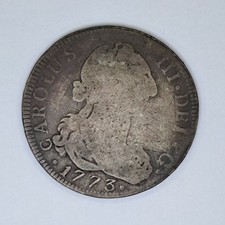 1773 Spain 4 Reales Silver Coin Charles III Carolus Colonial Era #BCC45 picture