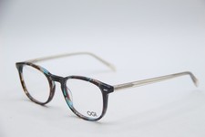 NEW OGI GOOD GRIEF BLKB BLACK BROWN GREEN HORN AUTHENTIC FRAMES EYEGLASSES 48-19 picture