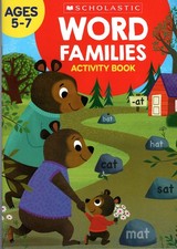 Scholastic - Word Families - Educational Workbooks Ages 5 - 7 picture