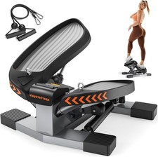 Mini Stair Stepper Exercise Machine Twist Stepper w Resistance Bands 330LB picture