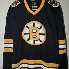 Boston Bruins Fanatics Vintage Hockey Jersey Men's Small Black NWOT picture