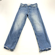 Mother Superior The Tomcat Bless You 4 Button Fly High Waist Blue Jeans Size 27 picture