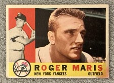 1960 Topps - Roger Maris #377 White Back - New York Yankees picture