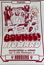 Indiana Hoosiers  vs Howard 🔥🔥⚪️🔴2026 poster will ship next day picture