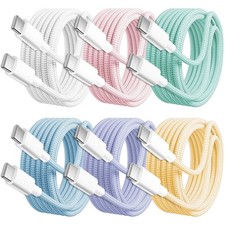 iPhone 15 16 17 Air Pro Max USB-C to C Cable PD Fast Charger Type C Cord 60W lot picture