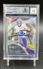 2023 Select Prizm Die Cut Jordan Addison Signed Autographed Trading Card BAS RC picture