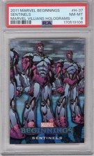 SENTINELS 2011 MARVEL BEGINNINGS VILLAINS HOLOGRAM #H-37 PSA 8 NM-MT **POP 2** picture