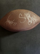 Larry Fitzgerald And Snoop Dogg Signed / Autographed NFL Football - Wilson - picture