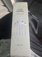 New West Elm Stainless Flatware  SIDNEY  - 5pc SATIN #z picture