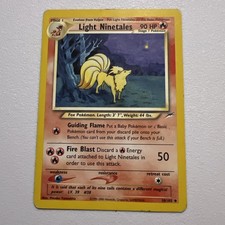 Light Ninetales 50/105 Pokemon Card  Neo Destiny Regular picture