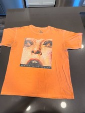 Travis Scott x Texas Chainsaw Massacre NYC Halloween Tee Orange Size L Rare picture