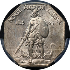 1925 Norse American AR Medal Thick PCGS MS65 Superb Eye Appeal Strong Strike picture