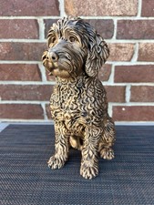Golden Doodle Statue 3d Printed Hand Painted Weighted Decor picture
