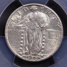 1930 Standing Liberty Quarter, PCGS AU-58 picture