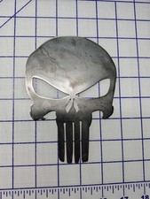 PUNISHER ** Metal Sign ** Skull, Metal Plate, Metal Decal, Medium size picture