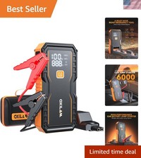 6000A Portable Car Jump Starter & Power Bank with LED Light – Ultimate Safety picture