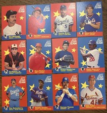 1986 FLEER ALL STAR TEAM 12-Card Baseball Insert Set picture