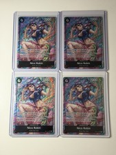 Nico Robin OP12-087 Alternate Art 4 Card Play Set One Piece Legacy Of The Master picture