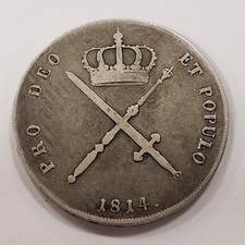 1814 German States Bavaria Kronenthaler .8188 ASW - KM706.1 - Q4903 picture
