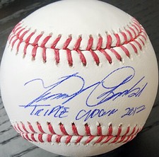 Miguel Cabrera Autographed OMLB Baseball Inscribed Triple Crown 2012 Beckett COA picture