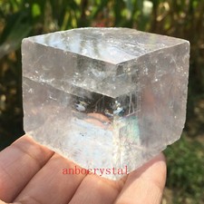 Top Natural iceland spar  crystal mineral Teaching specimen 1PC 50G+ picture