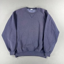 Vintage 90s Russell Athletic Crewneck Pullover Blue Mens Size XL Made In USA picture