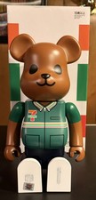 MEDICOM TOY BE@RBRICK 7-Eleven 400% Bearbrick Figure Brown Green w/ Box picture