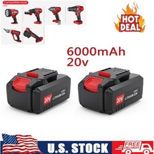 2~1pack 20V 6Ah Replacement Battery Lithium for Bauer Power Tool 1704C-B 1906C-B picture