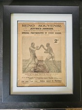 Jack Johnson v Jim Jefferies newspaper clipping picture