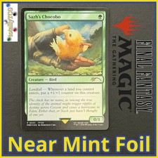 MTG Final Fantasy Sazh’s Chocobo 0001 Promo Card - Near Mint Foil picture