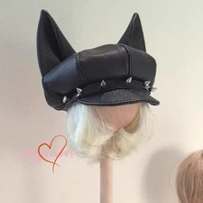 Dollmore 1/6 1/4 1/3 Uncle Blythe BJD PUNK Headwear Curved Brim Cap Wolf Ears picture