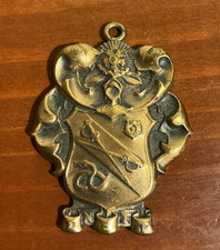 Vintage Sigma Nu Fraternity Coat of Arms Watch Fob Pendant Crest 10.5g Rare picture