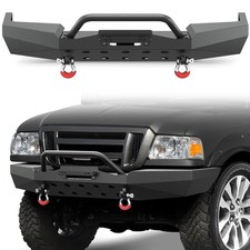 For 1998-2011 Ford Ranger Modular Front Winch Bumper with Bull Bar +D-rings picture