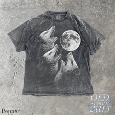 Possum Howling Moon Vintage Retro Funny Mystical Silly Lovers Comfort Tee picture