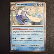Primarina 020/084 Holo Rare English Pokemon TCG HP 150 Water Stage 2 2016 picture