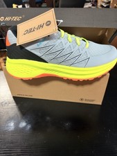 Hi-Tec Demolisher Low Men's Breathable Lace-Up Trail Sneaker Gray/Neon picture
