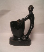 Antique 19th century African American Folk Art Hand Carved Wood Sculpture picture