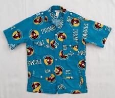 Rare Vtg 1970s Primo Beer Safari Aloha Shirt 4 Pockets Epaulets Hawaiian Hawaii picture
