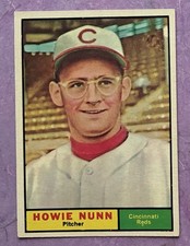 1961 Topps Baseball #346 Howie Nunn - Cincinnati Reds - EX-MT picture