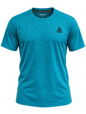 Reebok Men’s Athletic T-Shirt Size M Teal Blue Short Sleeve New With Tags picture