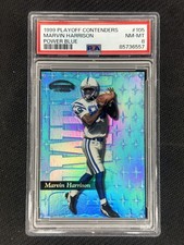 MARVIN HARRISON 1999 Playoff Contenders #105 Power Blue /50 PSA 9 Colts picture