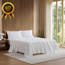 4-Piece Queen Lacoste 100% Cotton Percale Sheet-Set picture